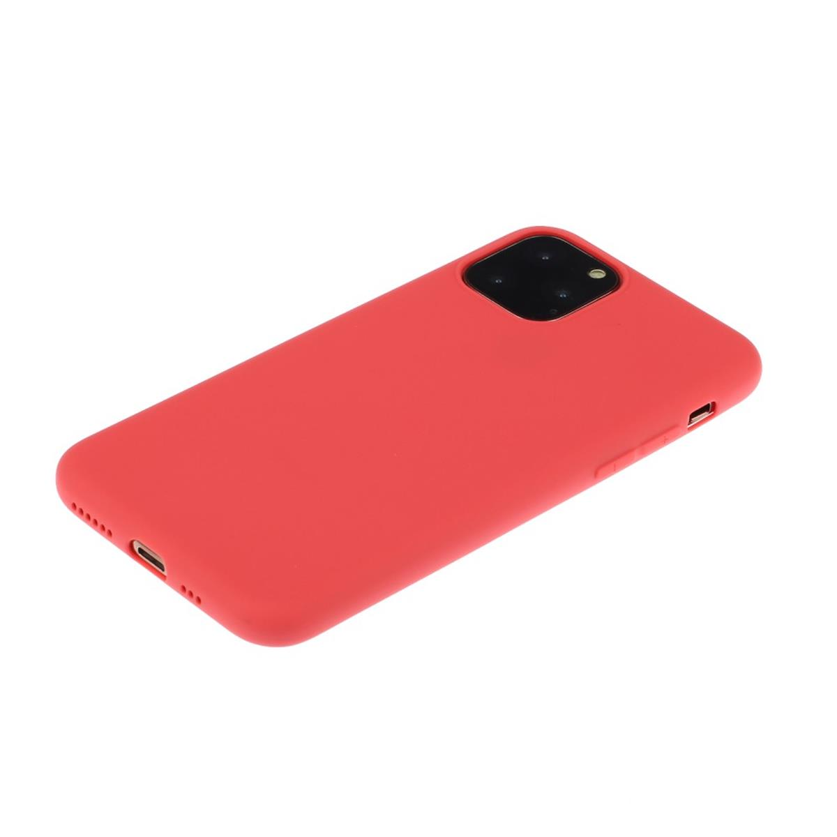 Apple, Pro iPhone Handycase 11 Backcover, Max, Rot aus COVERKINGZ Silikon,