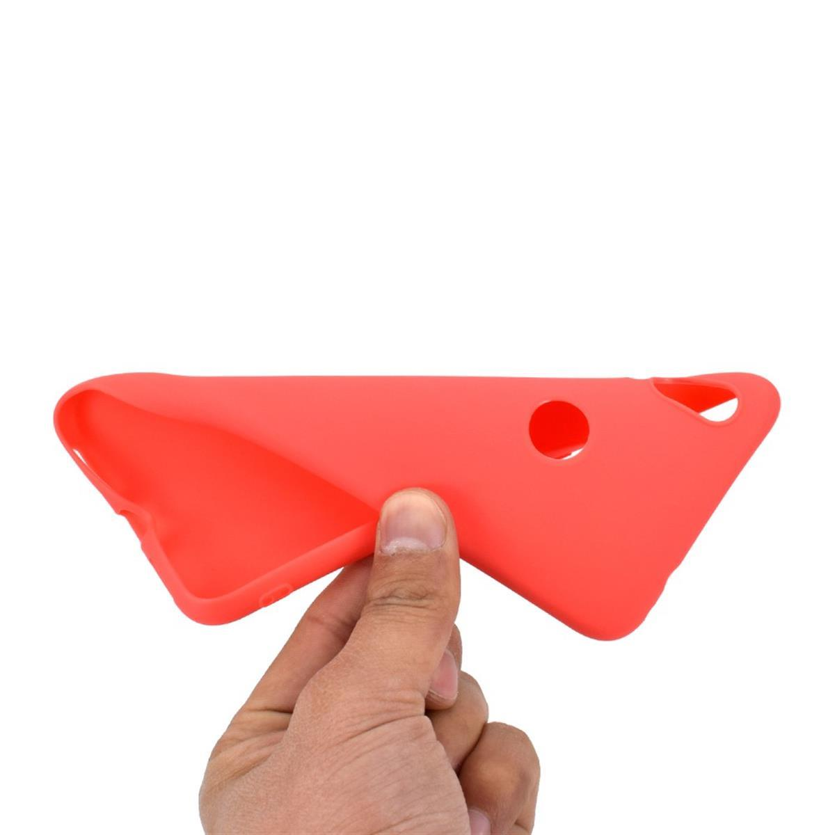 COVERKINGZ Handycase Backcover, 7, Xiaomi, Rot aus Redmi Note Silikon