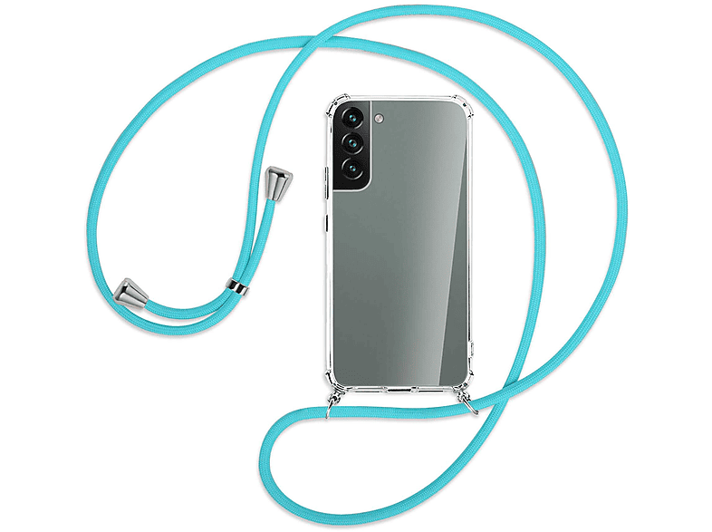 Kordel, ENERGY Türkis Samsung, Backcover, Plus Galaxy Silber / S22 MTB 5G, mit MORE Umhänge-Hülle