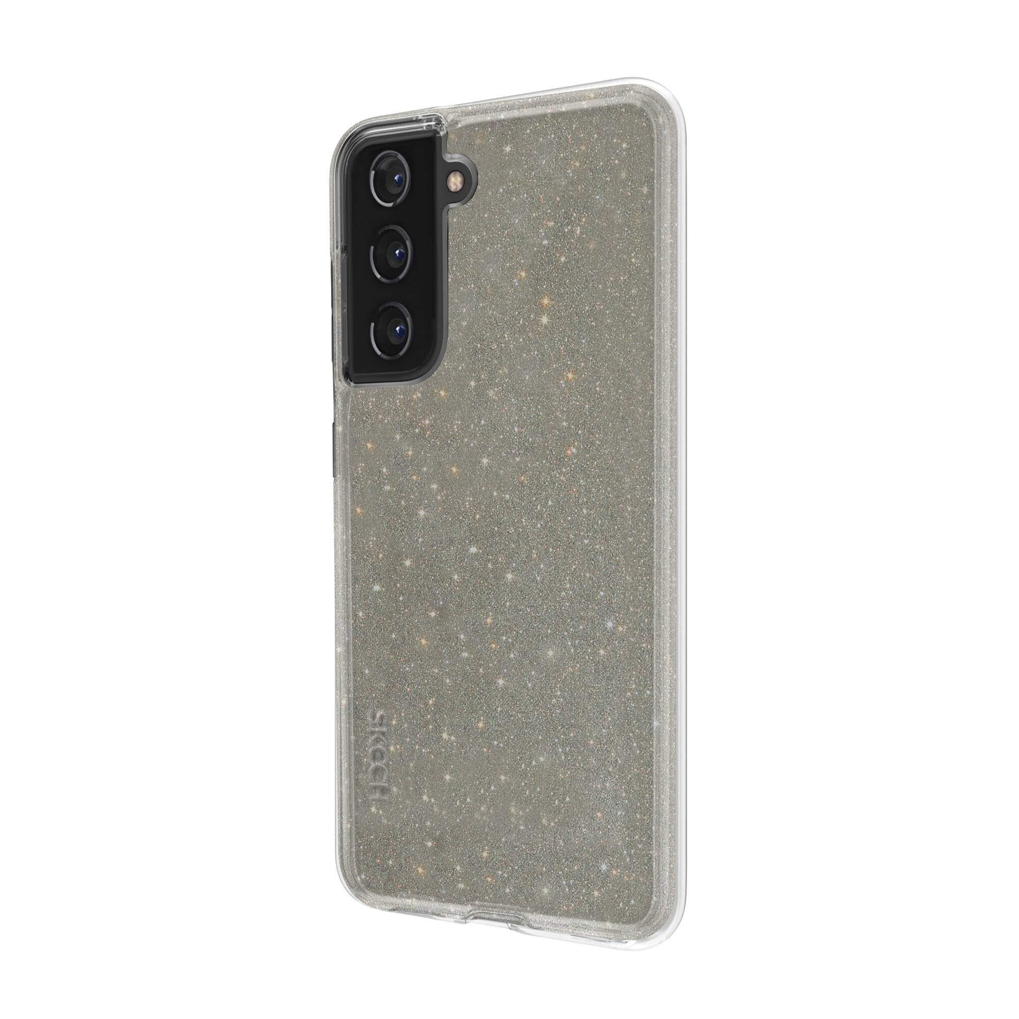 Galaxy SKECH - Sparkle, S22 transparent Backcover, 5G, spark Samsung, snow
