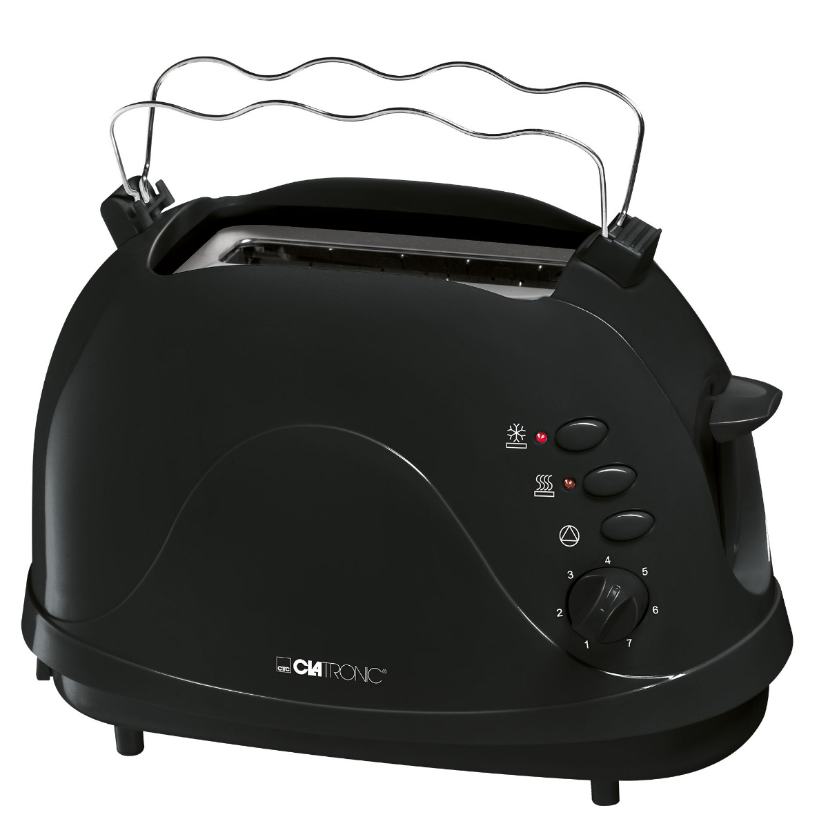 CLATRONIC TA 3565 Toaster Watt, (700 2) Schwarz Schlitze