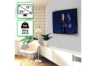 vacante Variante Dejar abajo Soporte TV de pared giratorio - Duronic TVB0920 Soporte TV de pared  giratorio - entre 13" a 30"- 18kg máx - SOLO compatible con VESA DURONIC,  13 ", 30 ", 50x50, 75x75 y 100X100, Negro | MediaMarkt