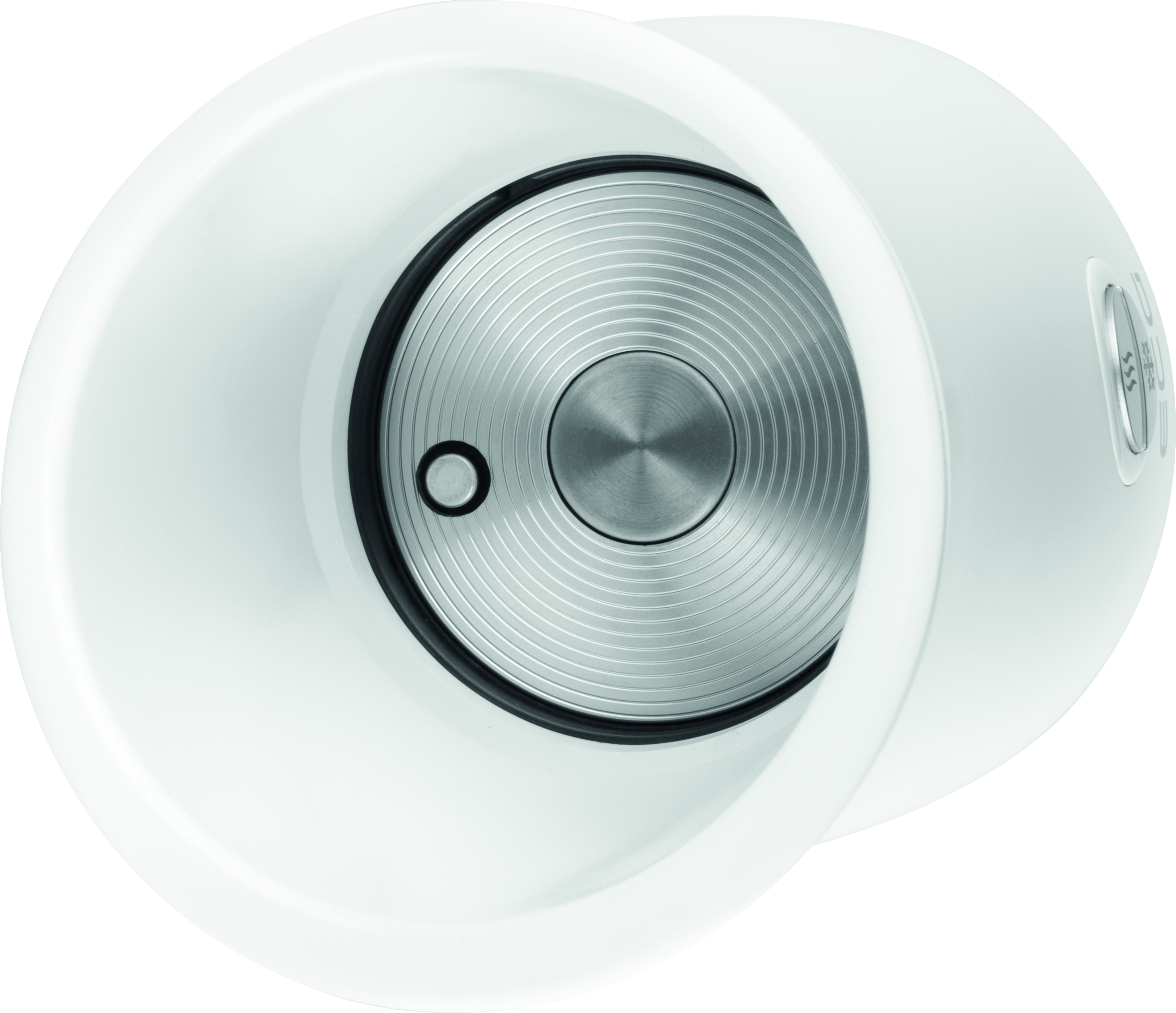 Białe jo-jo. Białe tło.