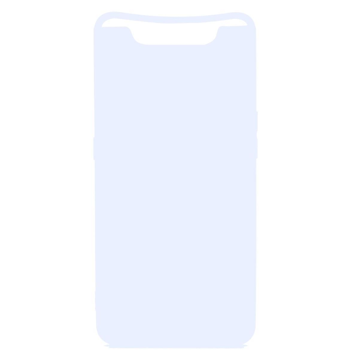 COVERKINGZ Handycase aus Galaxy Weiß Silikon, Samsung, A80, Backcover
