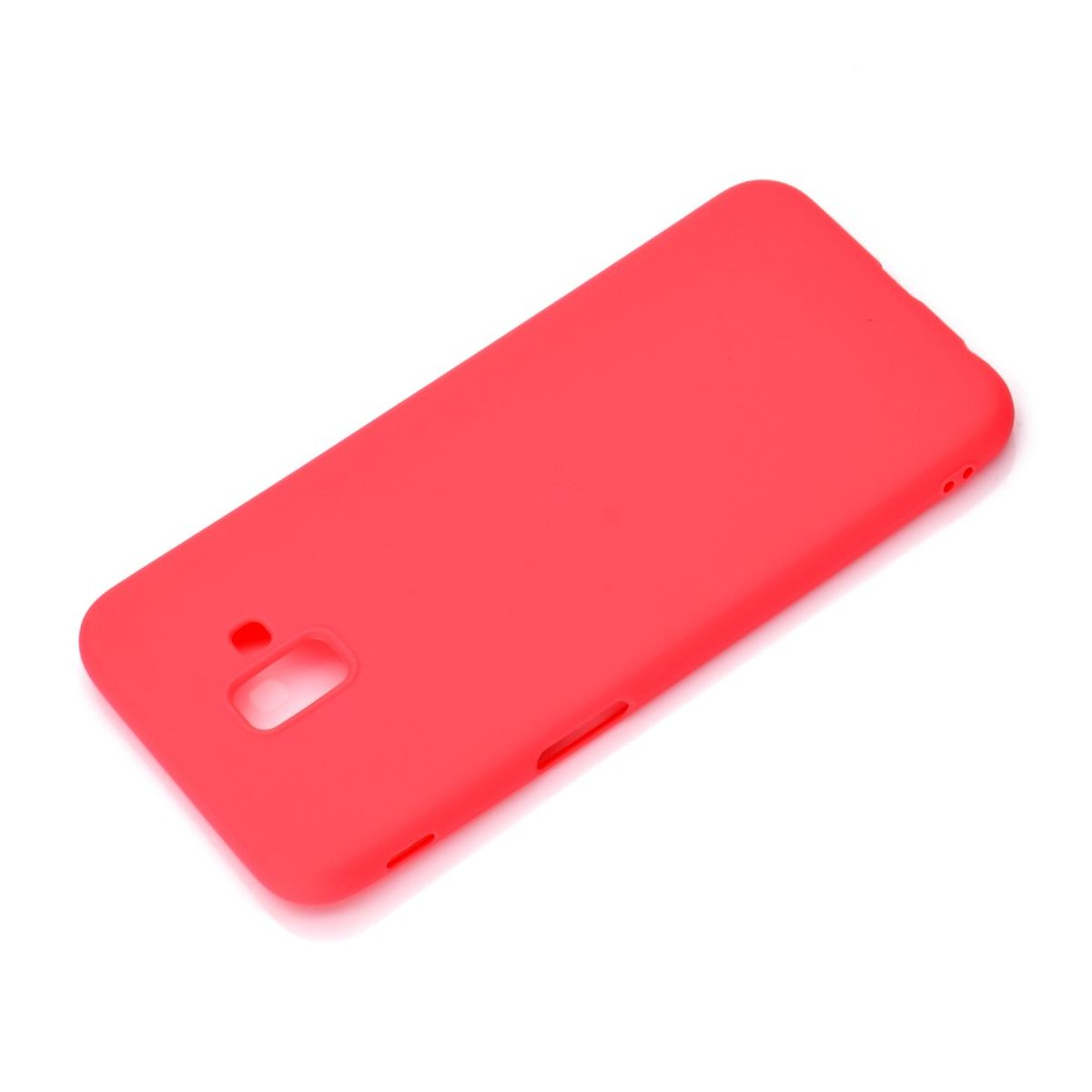 COVERKINGZ Handycase Silikon, Galaxy Samsung, J6 aus Plus, Backcover, Rot