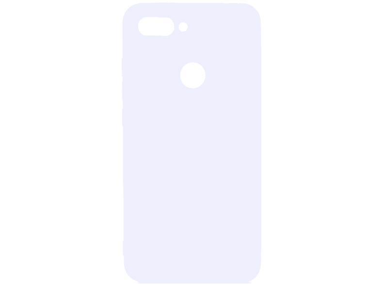 Handycase Xiaomi, aus Backcover, Silikon, Weiß Lite, Mi 8 COVERKINGZ