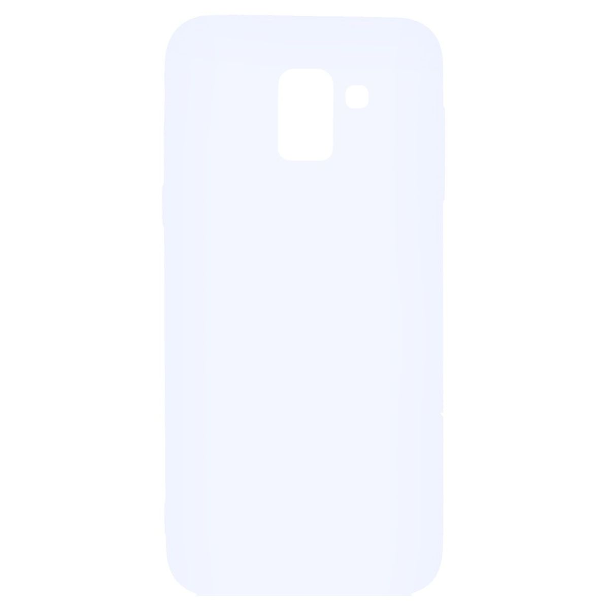 COVERKINGZ Handycase aus Silikon, J6 Weiß Samsung, Backcover, Galaxy 2018