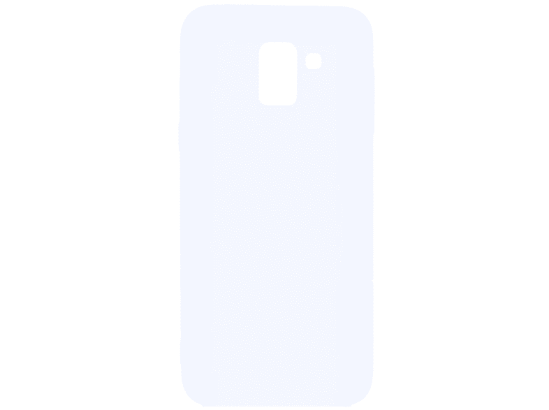 J6 aus Weiß Handycase Galaxy COVERKINGZ 2018, Samsung, Backcover, Silikon,