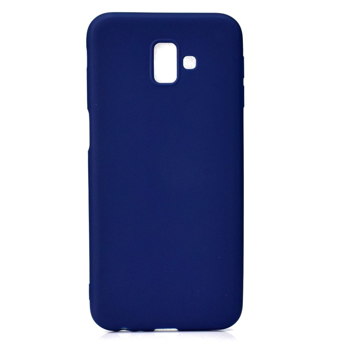 COVERKINGZ Handycase aus Plus, Backcover, Blau Silikon, J6 Galaxy Samsung