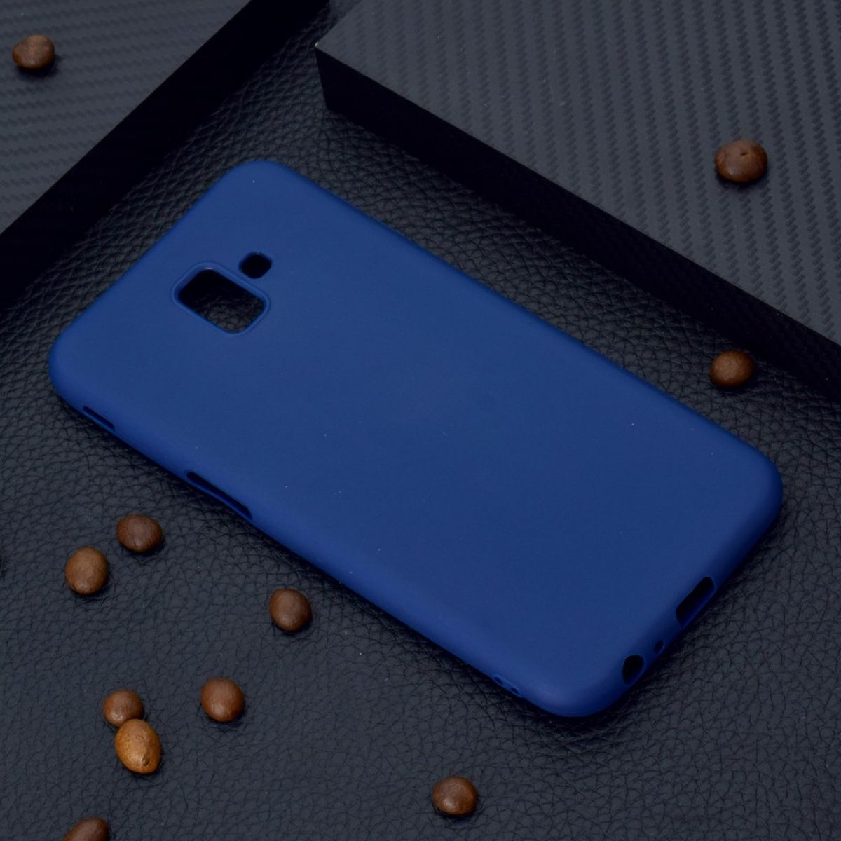 Galaxy Samsung, Silikon, aus Plus, Handycase COVERKINGZ Backcover, J6 Blau