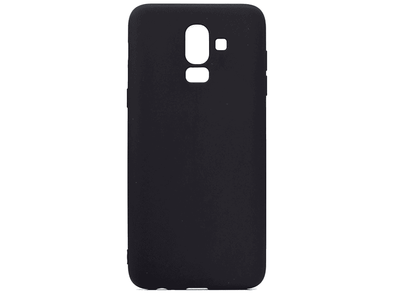 2018, J8 Handycase Galaxy Backcover, Silikon, Samsung, aus Schwarz COVERKINGZ