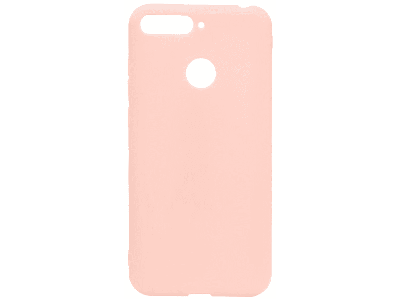 COVERKINGZ Handycase Huawei, Silikon, / Backcover, Rosa aus Y7 Honor (2018) 7C