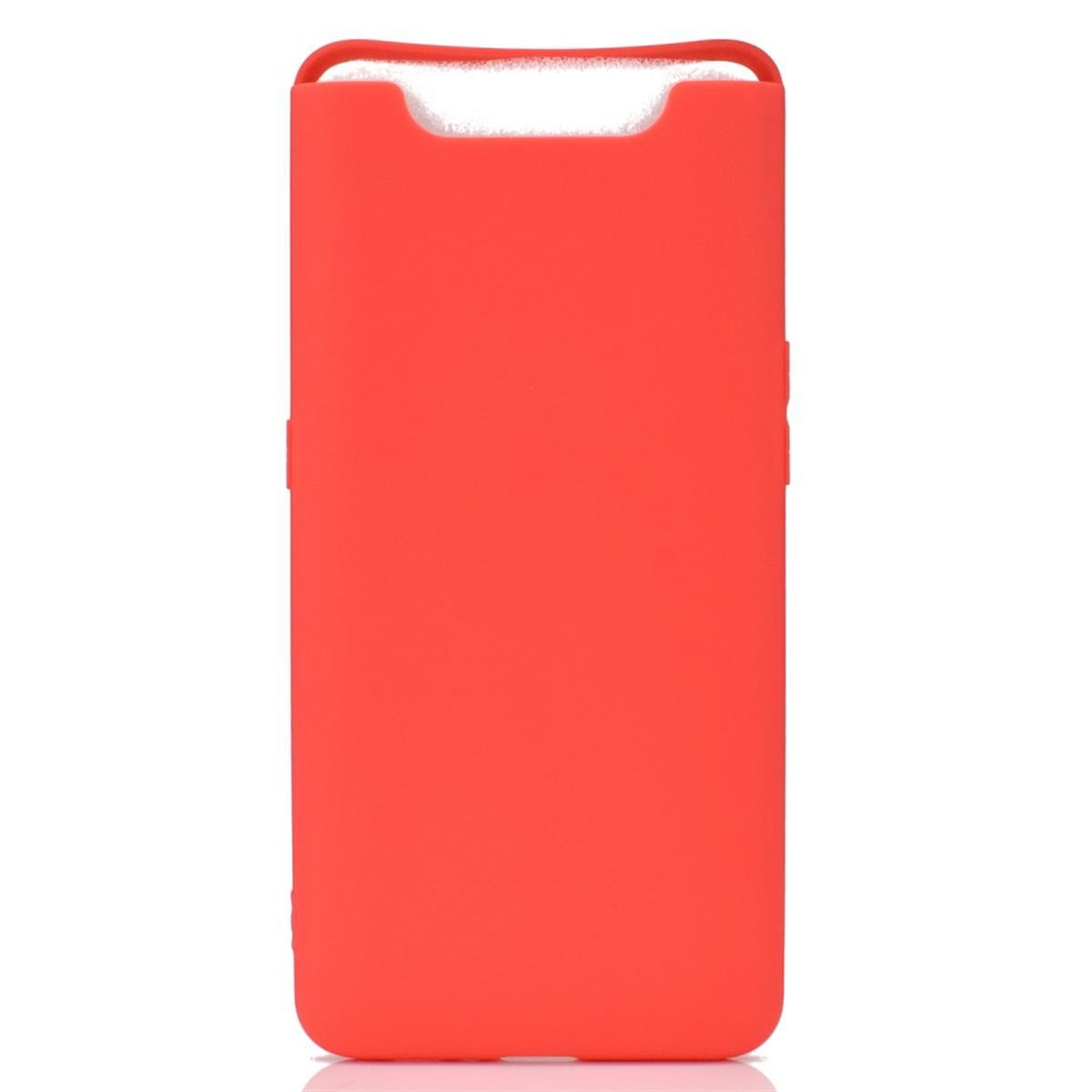 COVERKINGZ Samsung, Handycase Galaxy A80, aus Silikon, Backcover, Rot