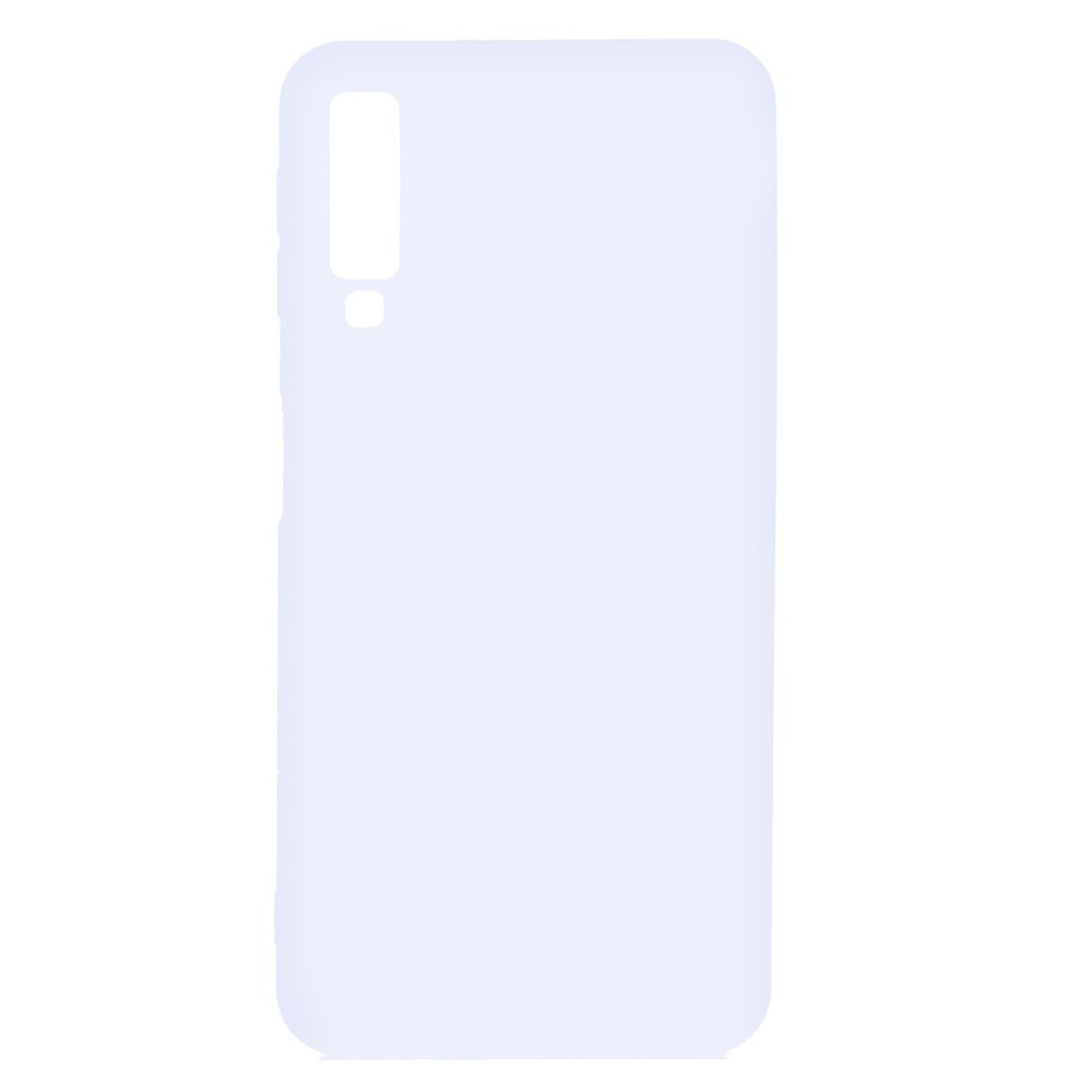 COVERKINGZ Handycase aus Silikon, Backcover, 2018, Weiß Galaxy A7 Samsung