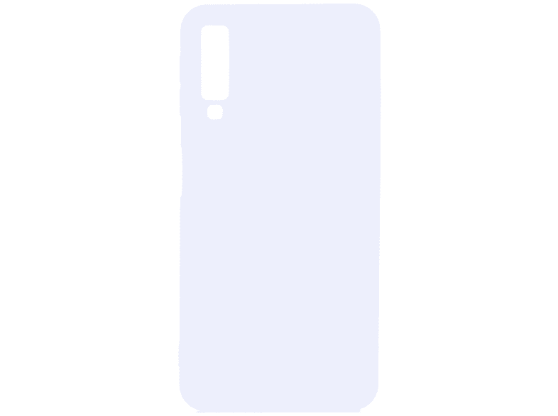 COVERKINGZ Handycase aus Silikon, Backcover, Samsung, Galaxy A7 2018, Weiß