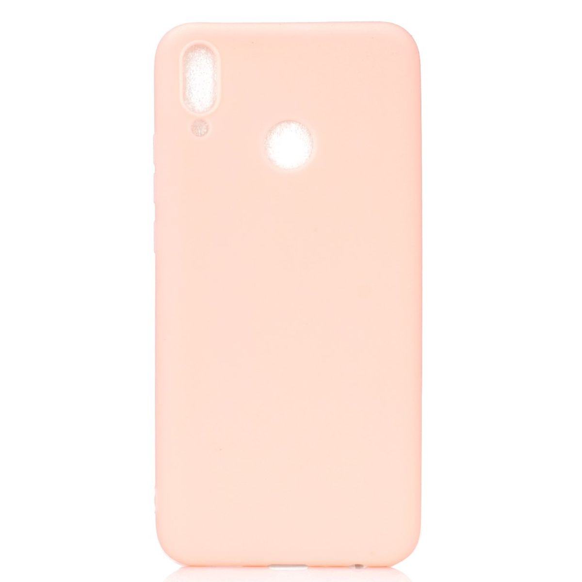 Backcover, (2019), P Smart Rosa Handycase aus Huawei, COVERKINGZ Silikon,