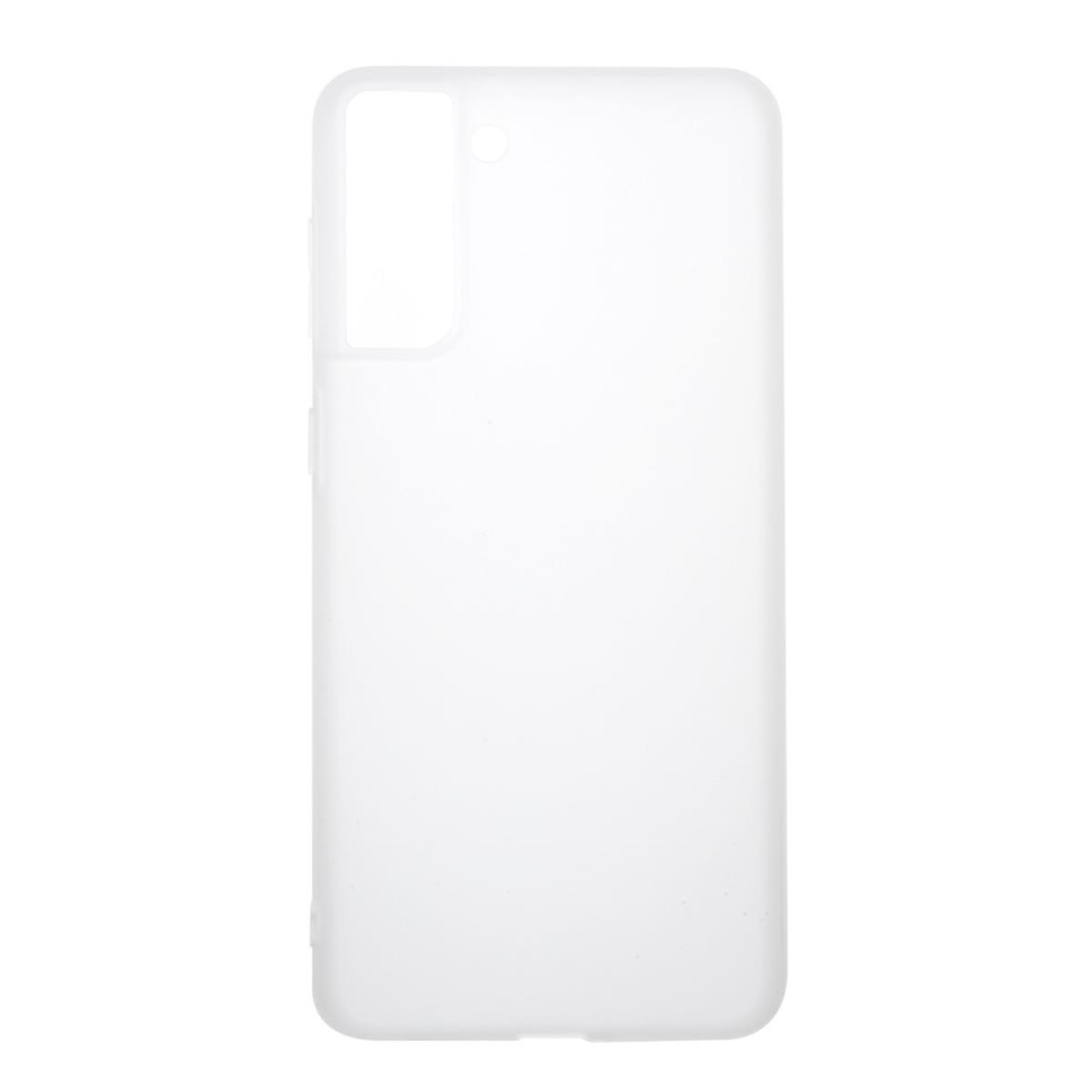 COVERKINGZ Handyhülle Case Ultra Samsung, Galaxy Weiß Plus, Backcover, dünn, S21