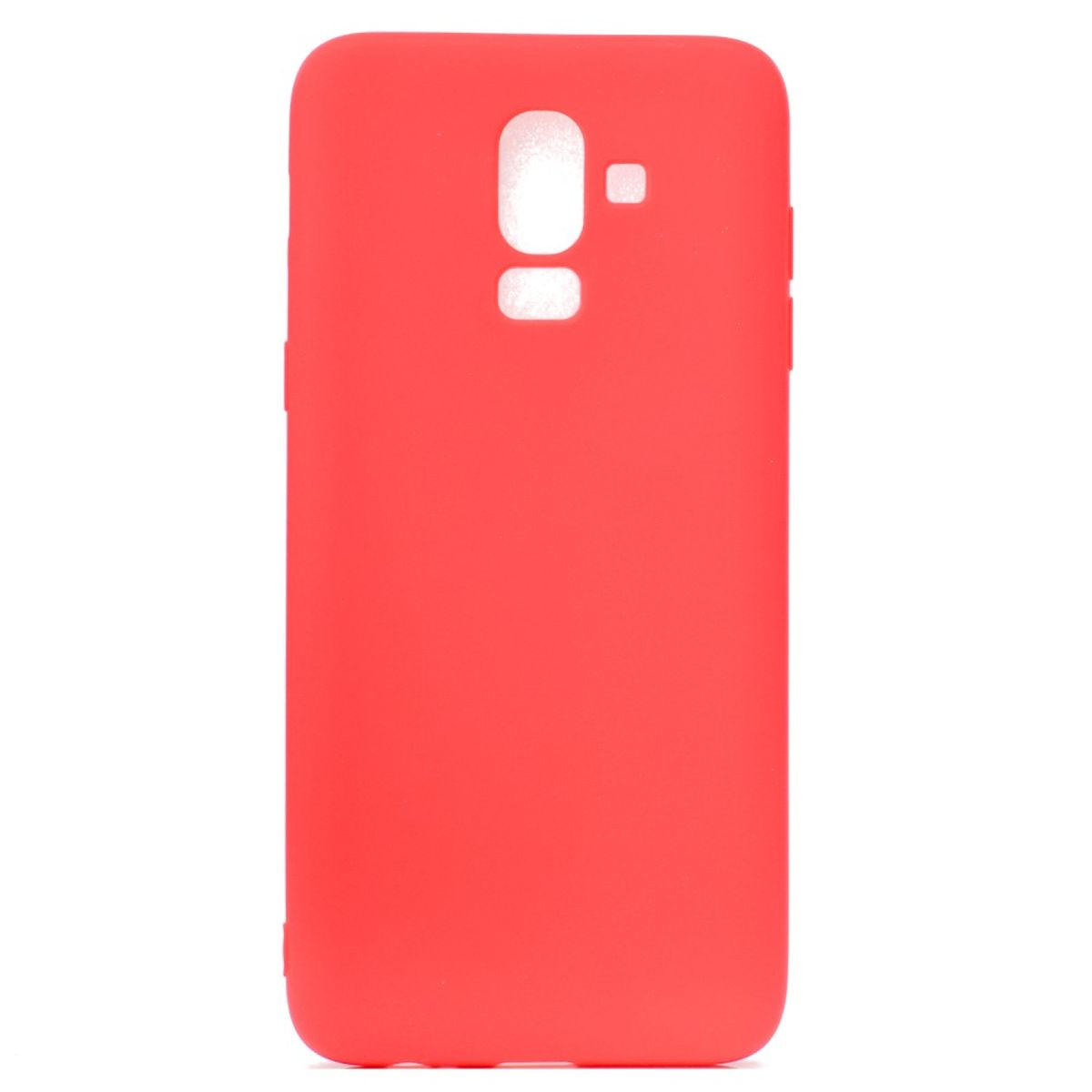 COVERKINGZ Handycase aus Rot 2018, Galaxy J8 Backcover, Silikon, Samsung