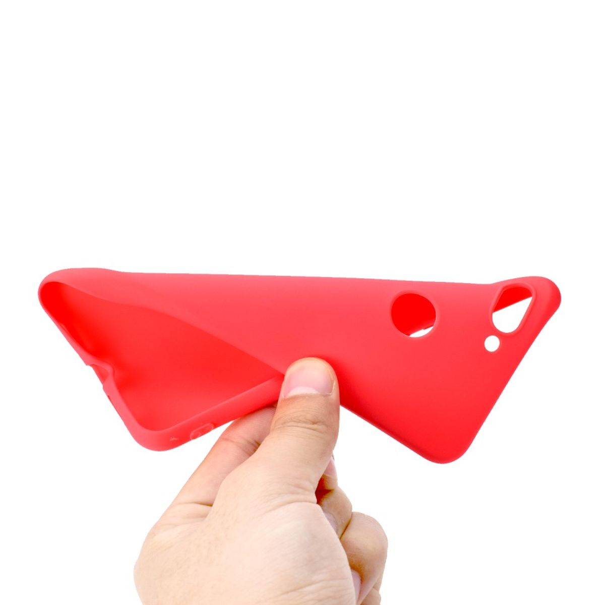 COVERKINGZ Rot Handycase Xiaomi, Mi Lite, 8 Backcover, aus Silikon,