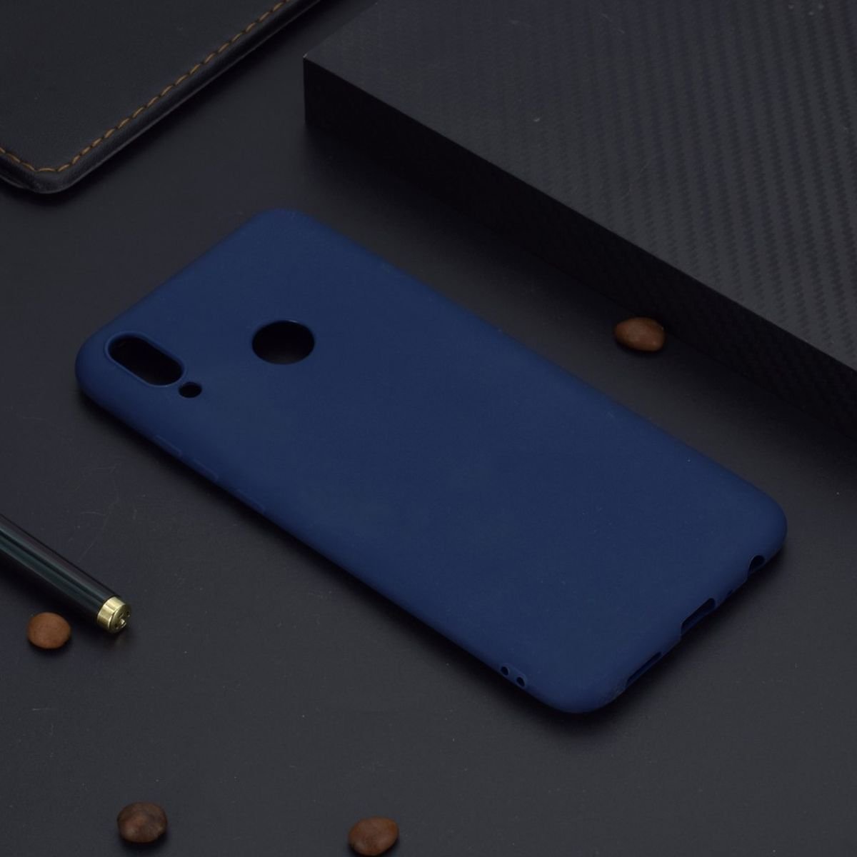 COVERKINGZ Handycase Blau Smart aus Silikon, P (2019), Backcover, Huawei