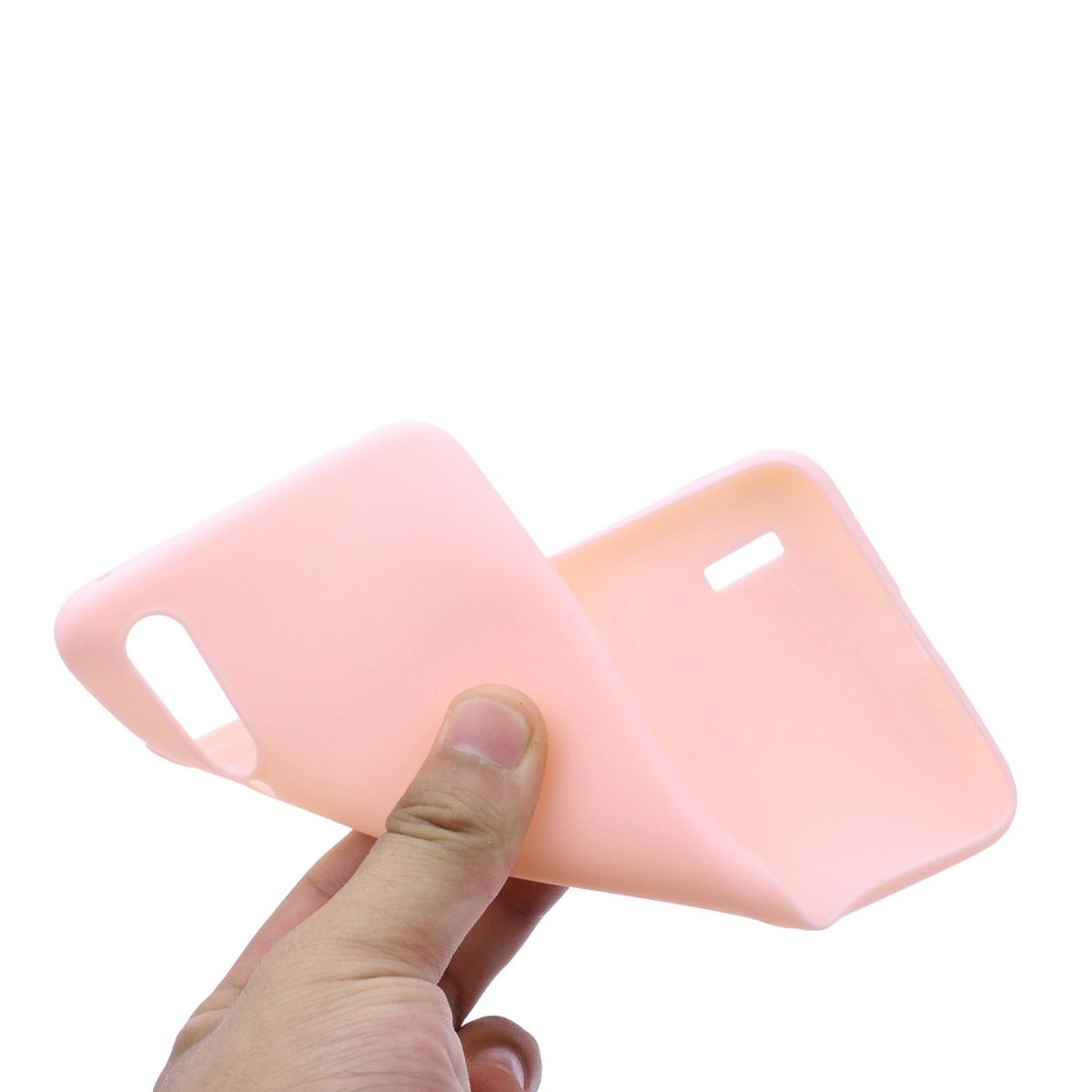 Backcover, COVERKINGZ Handycase Rosa Mi A3, aus Xiaomi, Silikon,
