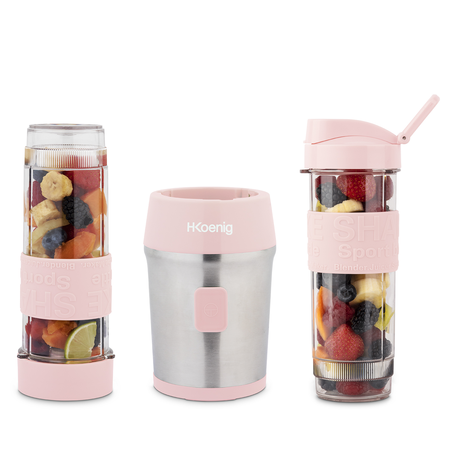 H.KOENIG SMOO12 Smoothiemaker Rosa (300 Watt, l) 0.57