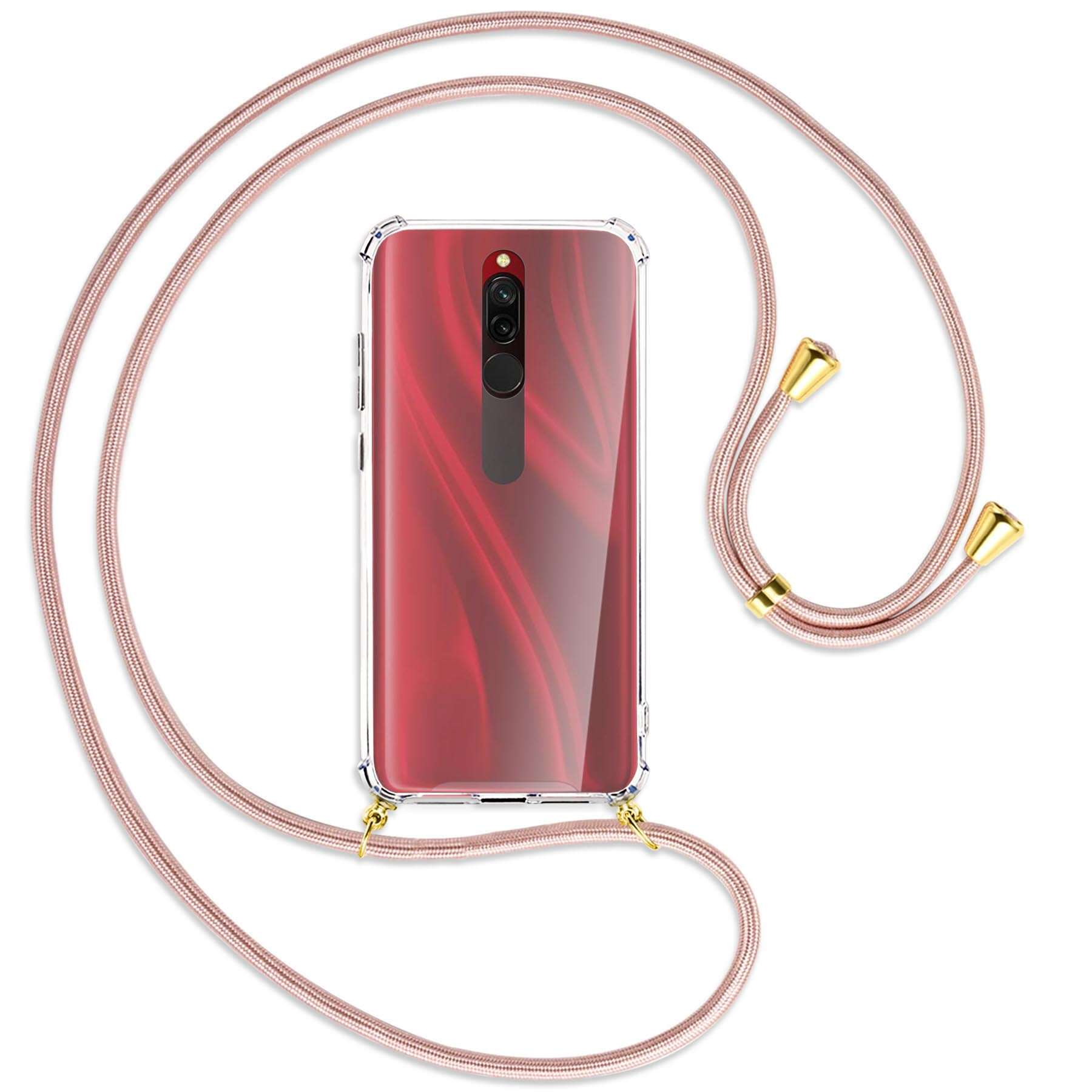 MTB Redmi ENERGY mit MORE Umhänge-Hülle Kordel, / 8, Xiaomi, Rosegold Backcover, Gold