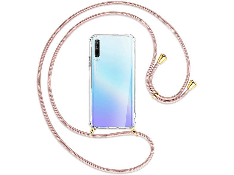 / mit MTB Huawei, Backcover, P MORE Pro, Rosegold Gold Kordel, ENERGY Umhänge-Hülle smart