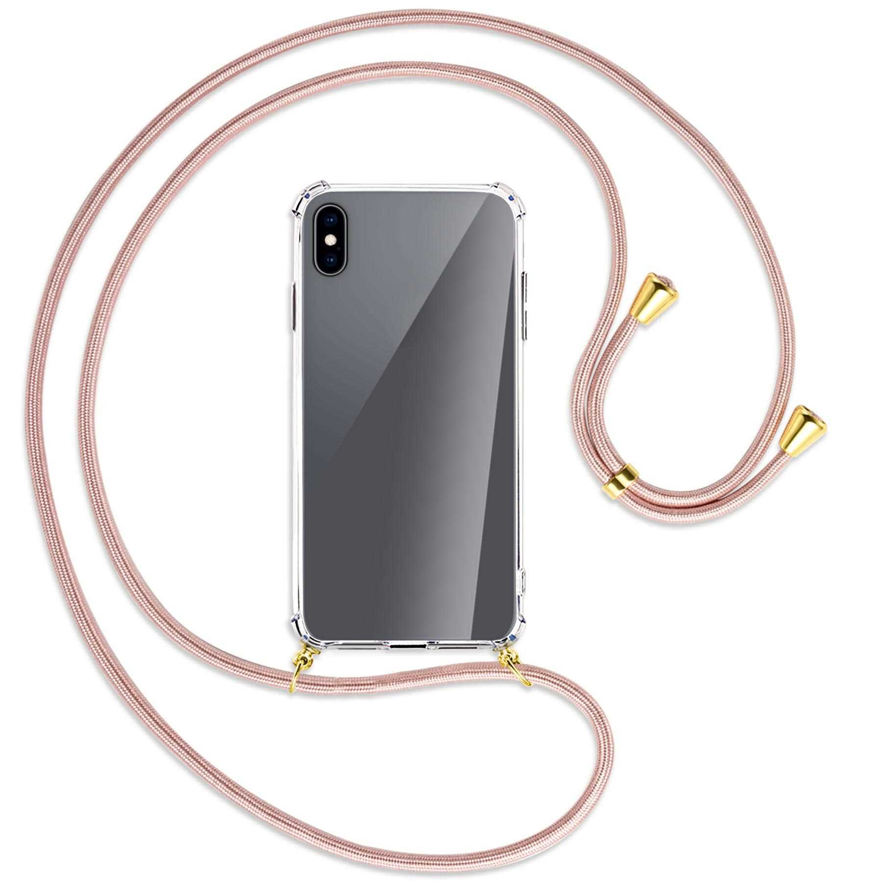 Apple, XS mit / Backcover, Rosegold Umhänge-Hülle MORE iPhone ENERGY Kordel, Max, Gold MTB