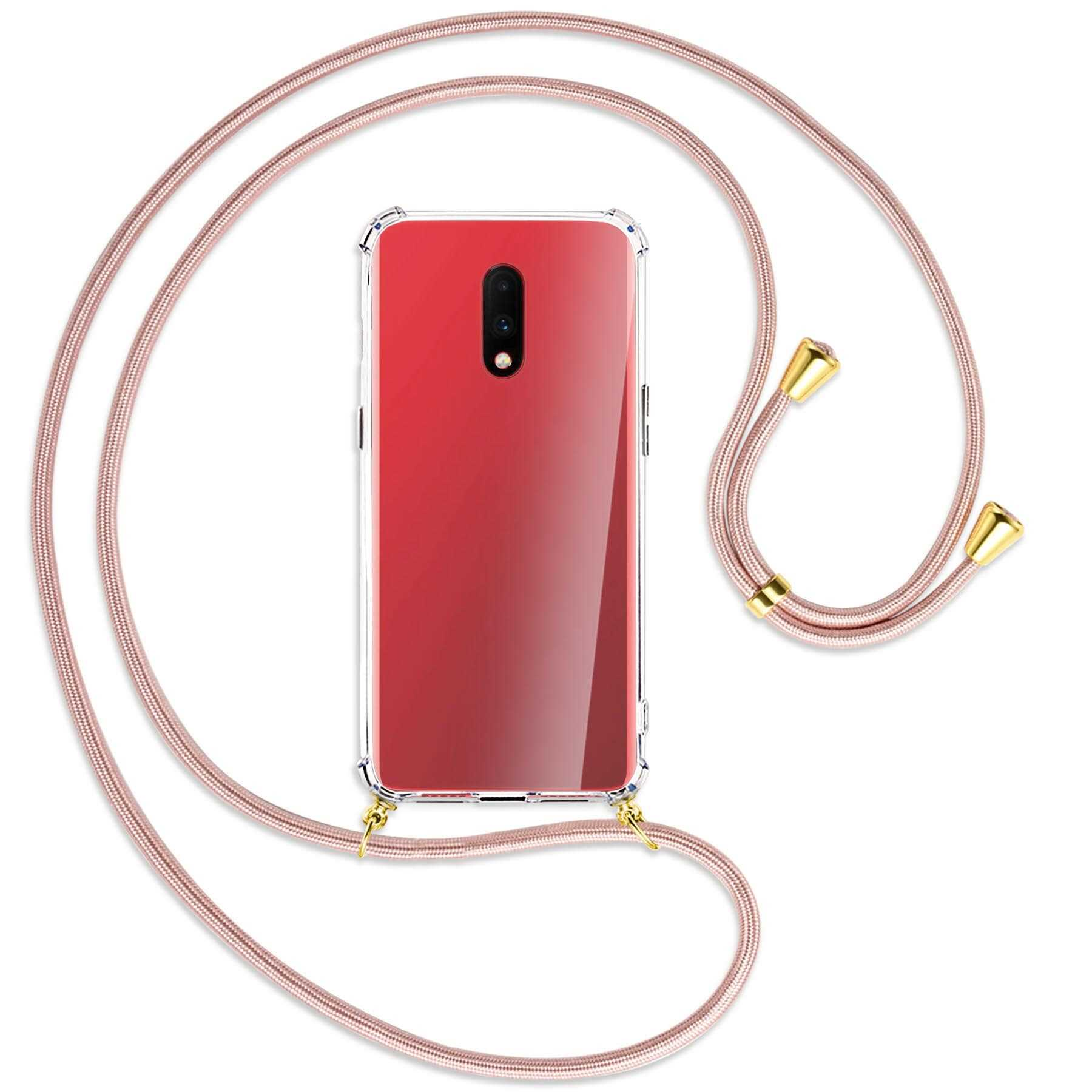 Kordel, OnePlus, Rosegold ENERGY Gold mit Umhänge-Hülle MORE Backcover, 7, / MTB