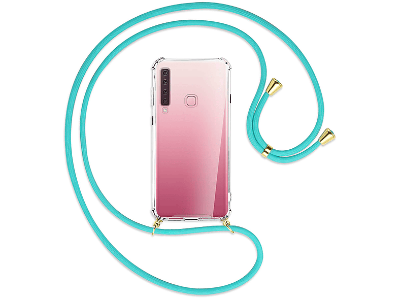 / Backcover, Umhänge-Hülle 2018, Samsung, A9 Kordel, mit ENERGY Galaxy Gold MORE Türkis MTB