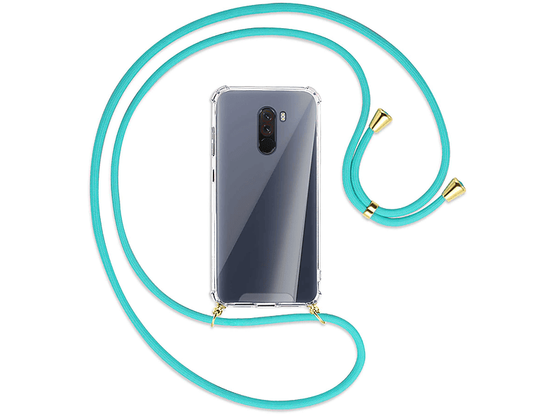 MORE Kordel, ENERGY Pocophone MTB Umhänge-Hülle Xiaomi, / mit Backcover, F1, Türkis Gold