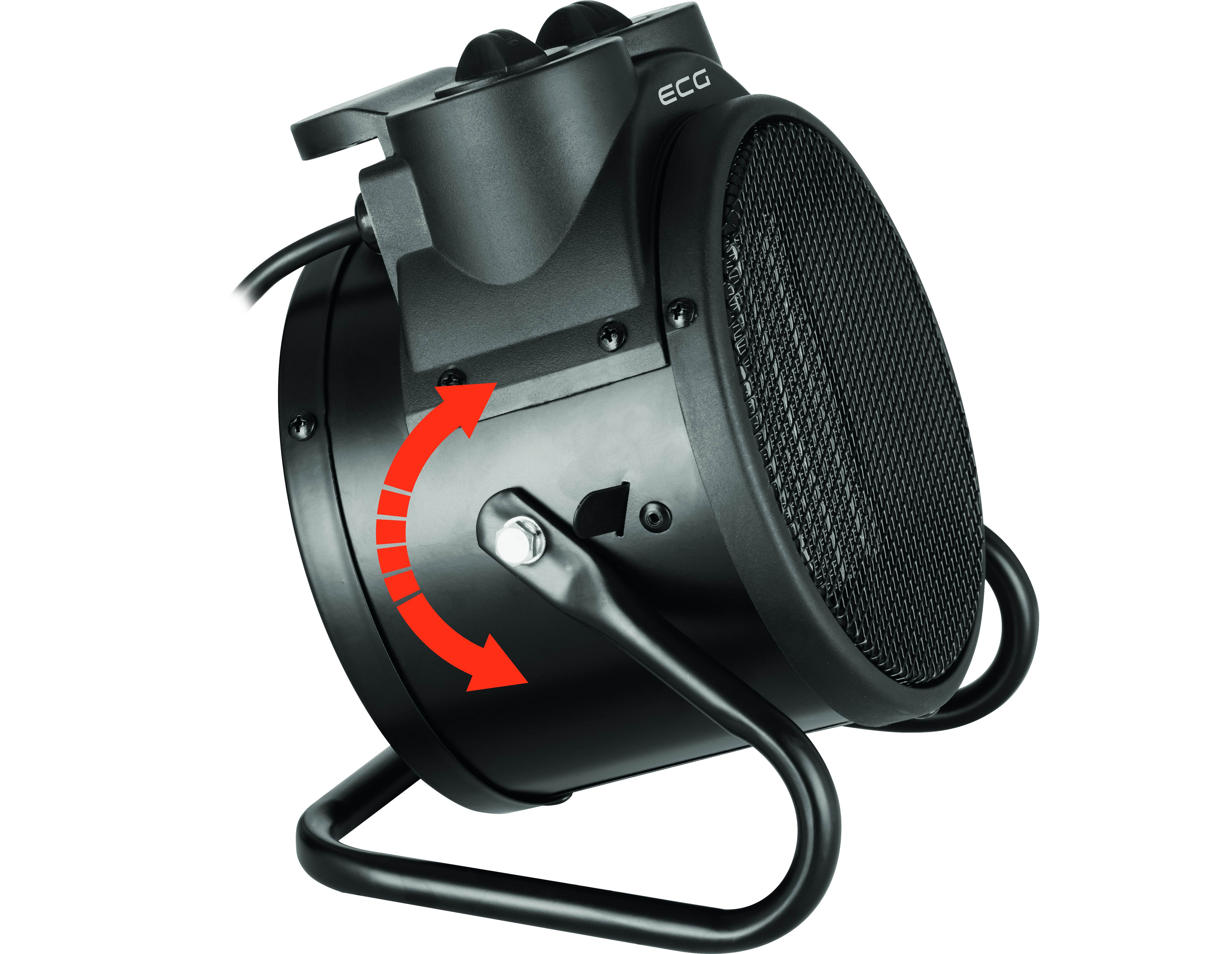 ECG HH 2010 | 1000 | (2000 fan Watt) heater Thermostat-Regelung W/2000 Stufenlose | W