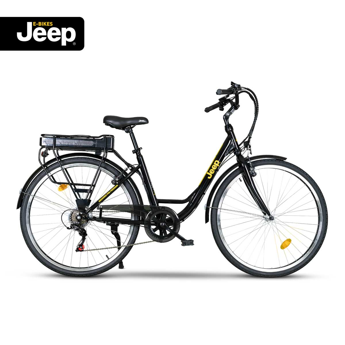6-Gang Rahmenhöhe: JEEP Wh, 374,4 Kettenschaltung, 28”, ECR Zoll, 28 Jeep cm, 44 Erwachsene-Rad, E-Bike City Citybike 3000, SHIMANO E-BIKES (Laufradgröße: black black)