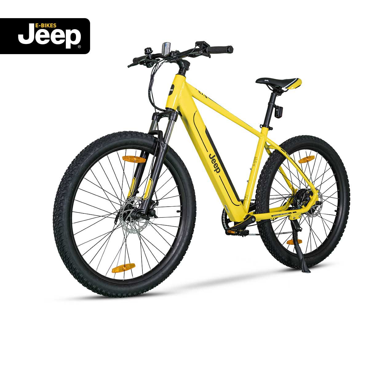 JEEP Jeep E-Bike Shimano Laufräder, MHR Rahmenhöhe: Wh, Tourney Erwachsene-Rad, yellow cm, 374,4 7002. 27,5 7-Gang 48 E-BIKES Kettenschaltung, Mountainbike Mountain 27,5\
