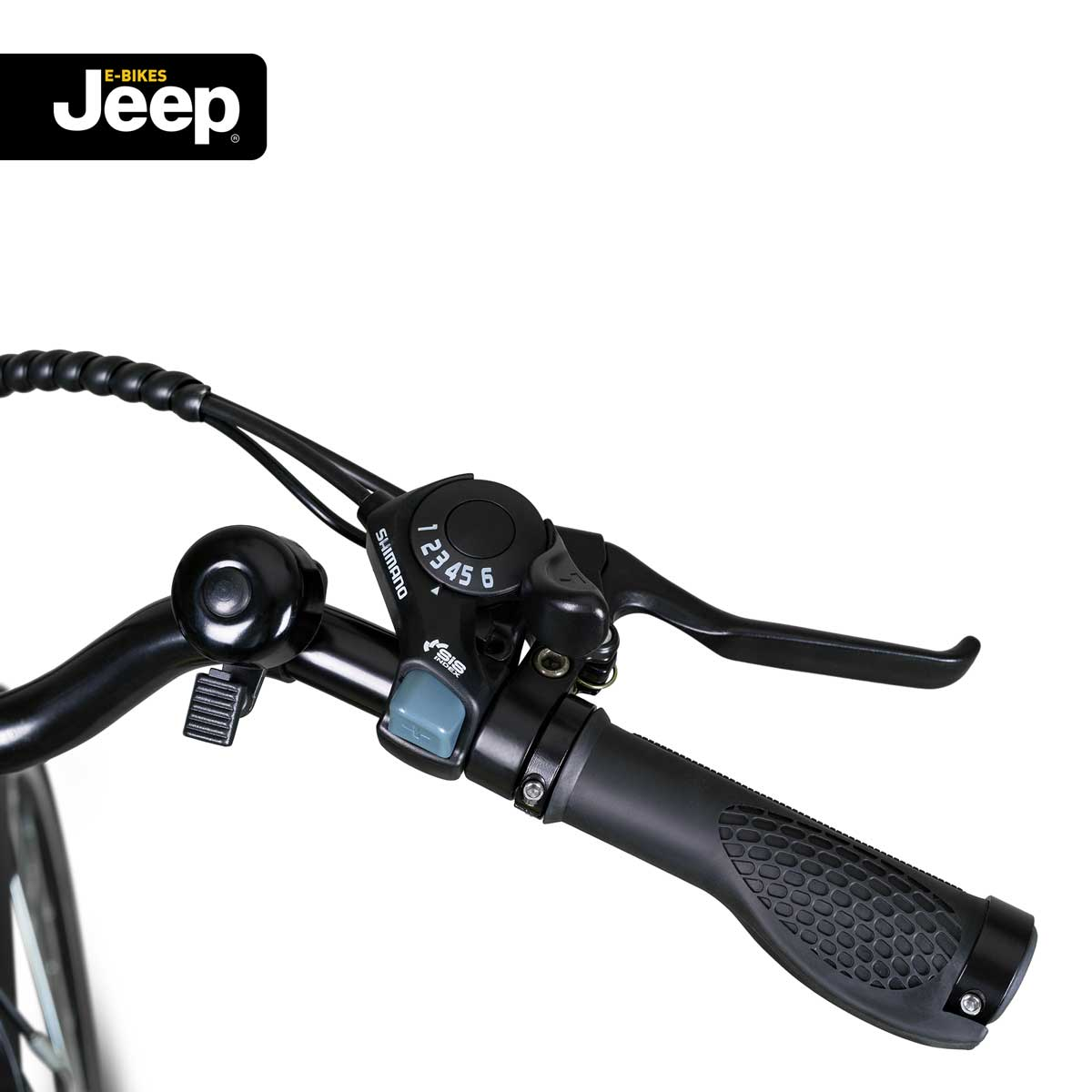JEEP E-BIKES Jeep Rahmenhöhe: 28 SHIMANO (Laufradgröße: cm, ECR Zoll, Citybike black 28”, 374,4 Kettenschaltung, 3000, Erwachsene-Rad, 6-Gang black) 44 E-Bike City Wh