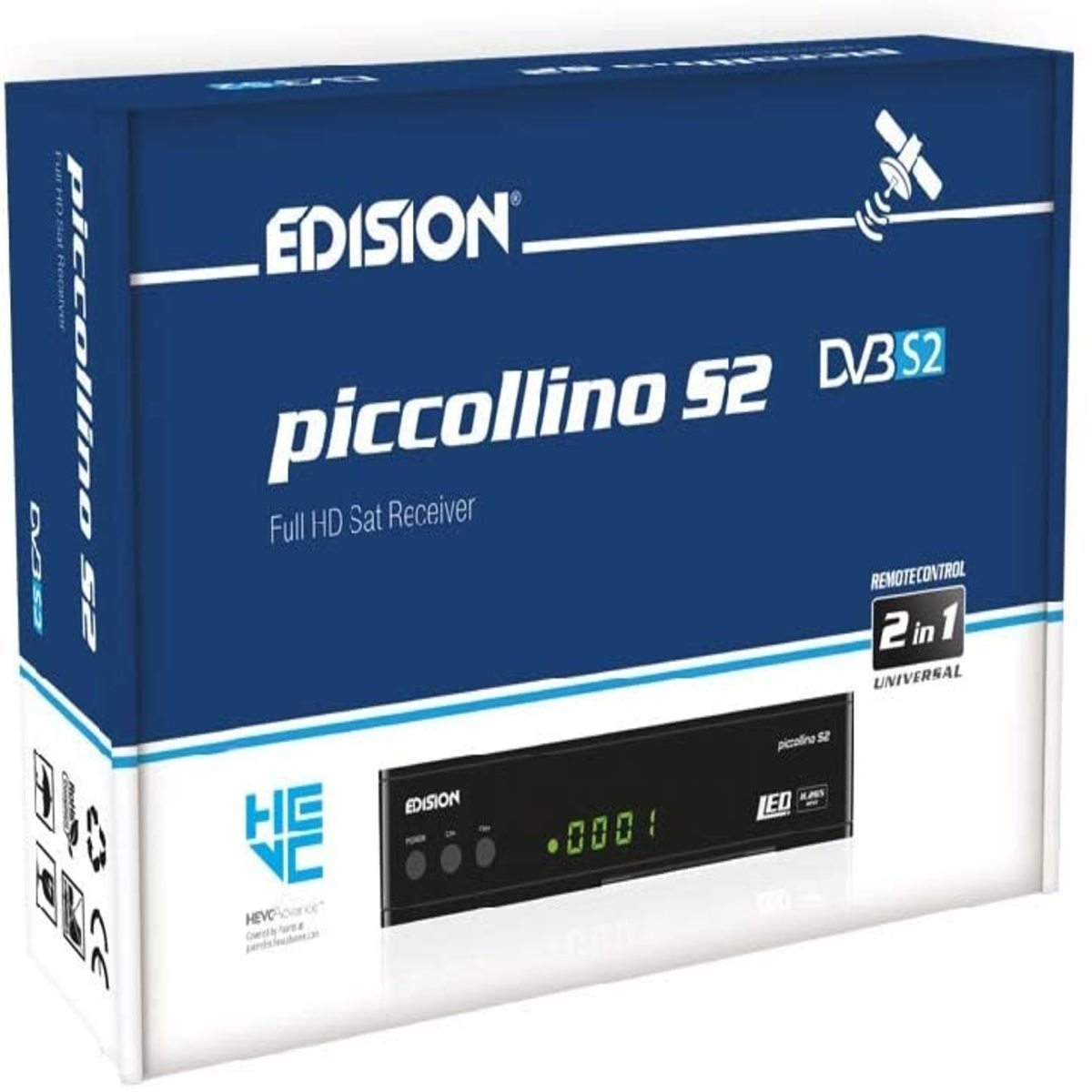 Receptor satélite - PICCOLLINO S2 EDISION, Negro