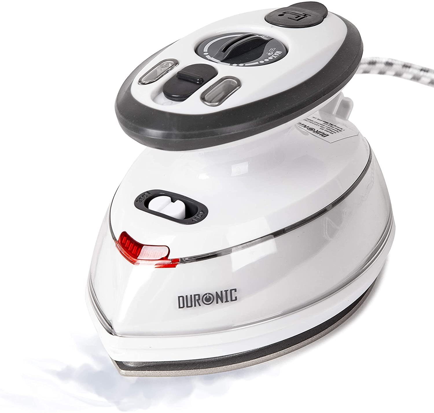 Duronic Si3 Plancha de viaje mini con vapor 400 w estuche transporte y accesorios incluidos cepillo ropa –plancha 400w –estuche –ligero compacto 50