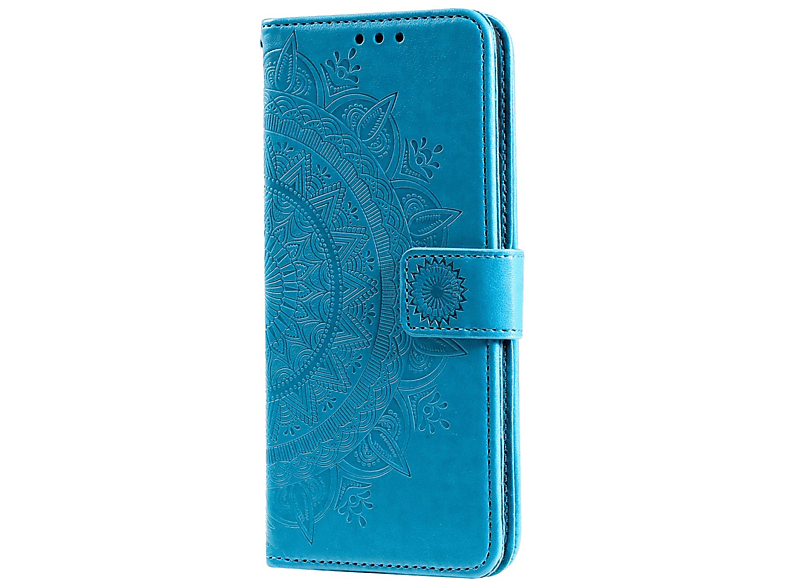 COVERKINGZ Klapphülle mit Mandala Muster, Bookcover, Samsung, Galaxy A13 4G, Blau | Bookcover