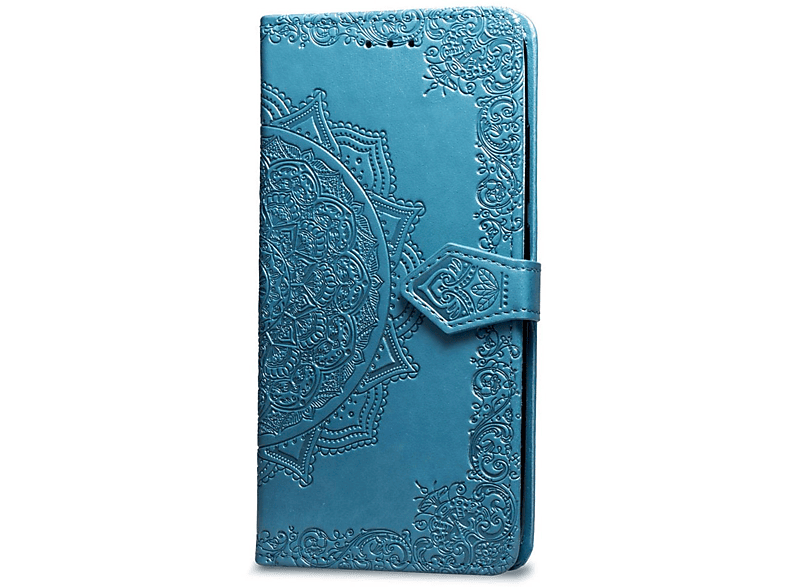 COVERKINGZ Klapphülle mit Mandala Bookcover, Blau iPhone Muster, Max, Xs Apple