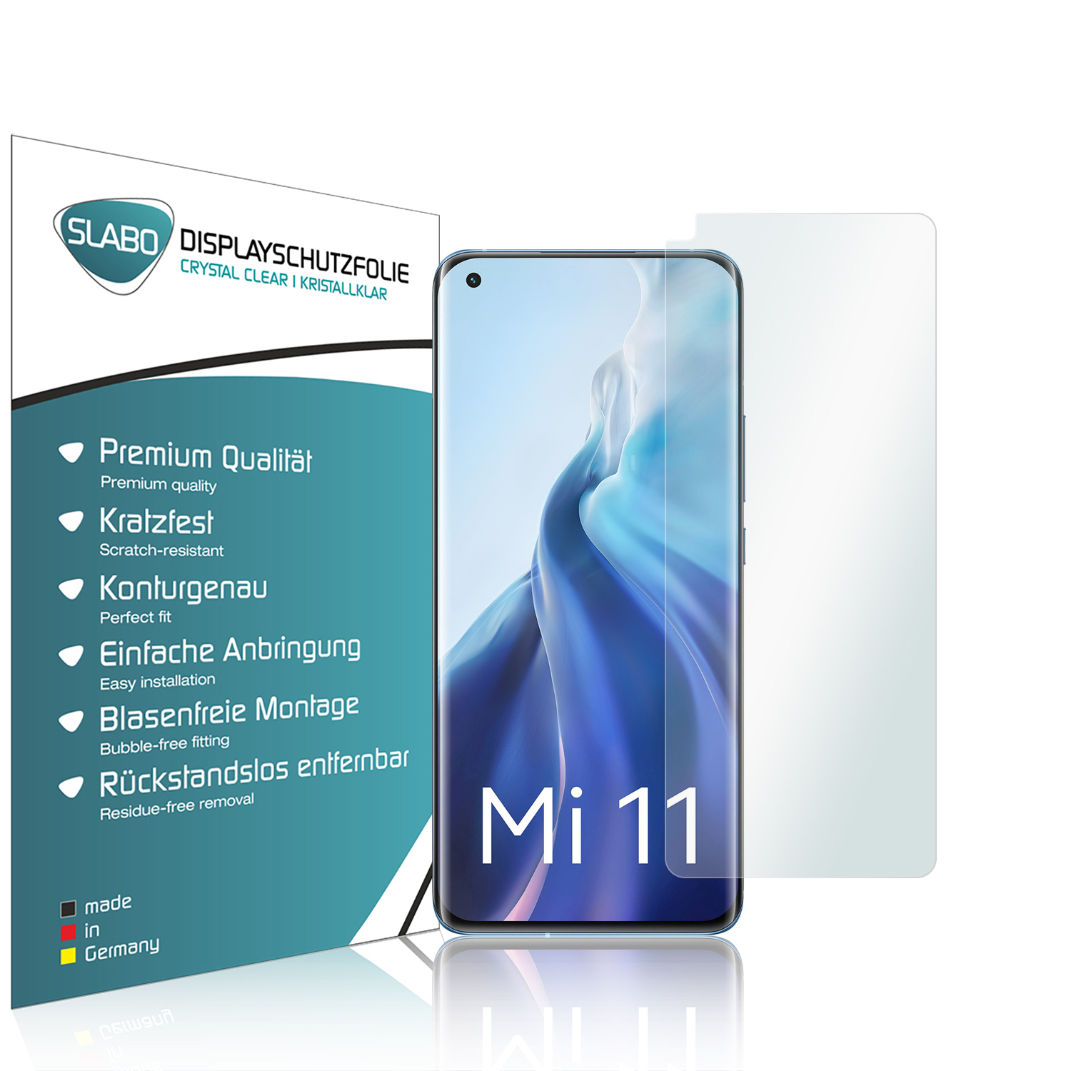 Crystal 11 Xiaomi | Displayschutz(für (5G) Displayschutzfolie Mi Clear Mi x 11 Ultra) SLABO 4