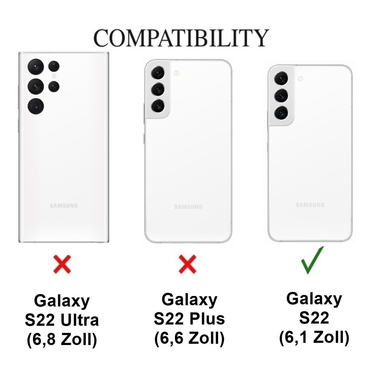 5G, Galaxy COVERKINGZ aus Handycase Backcover, S22 Silikon, Samsung, Transparent