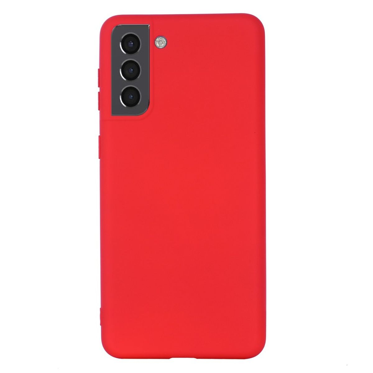 COVERKINGZ Handycase S22+ aus Rot Backcover, Samsung, Galaxy Silikon, (Plus),