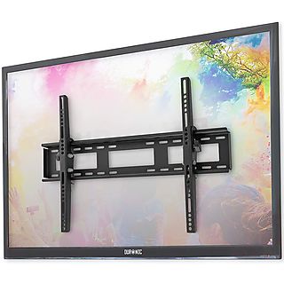 Soporte para TV de pared  - Duronic TVB123M Soporte TV Pared Inclinable Ultra Delgado Pantalla 23"-55" - Compatible VESA 200 400 DURONIC, 23 ", 55 ", VESA 200x200, VESA 400x200, VESA 400x400 & VESA 600x400, Negro