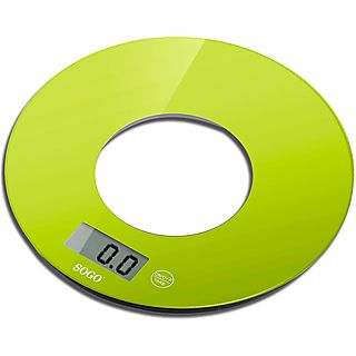 Balanza de cocina - SOGO BAC-SS-3965-G, 5 kg, Verde