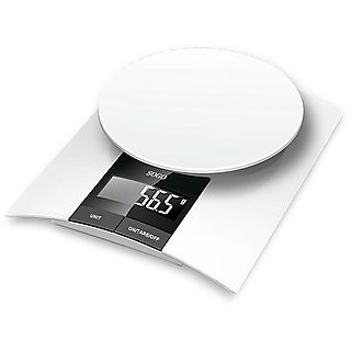 Balanza de cocina - SOGO BAC-SS-3940, 5 kg, Blanco