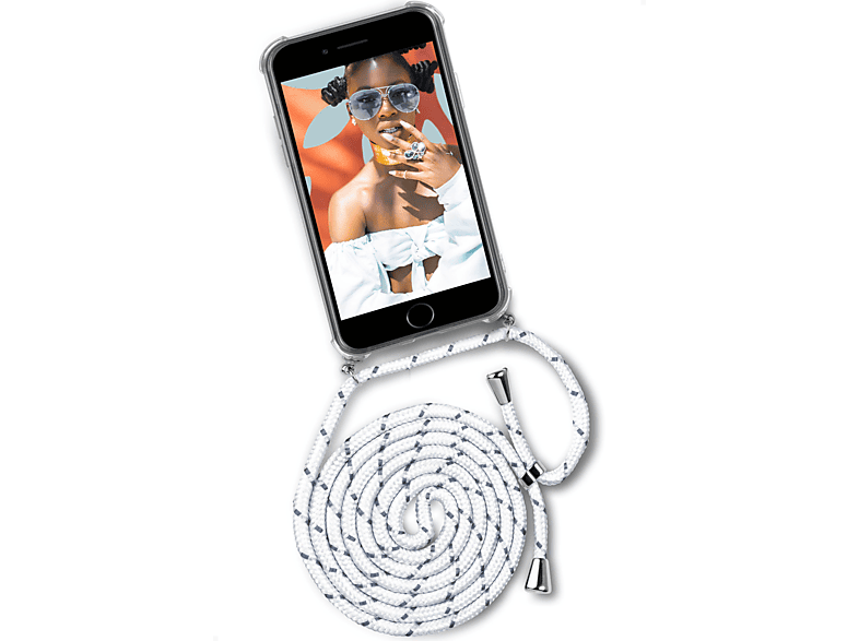 ONEFLOW Twist Case, Backcover, Apple, iPhone 6s Plus / 6 Plus, Happy Coco (Silber) | Handyketten