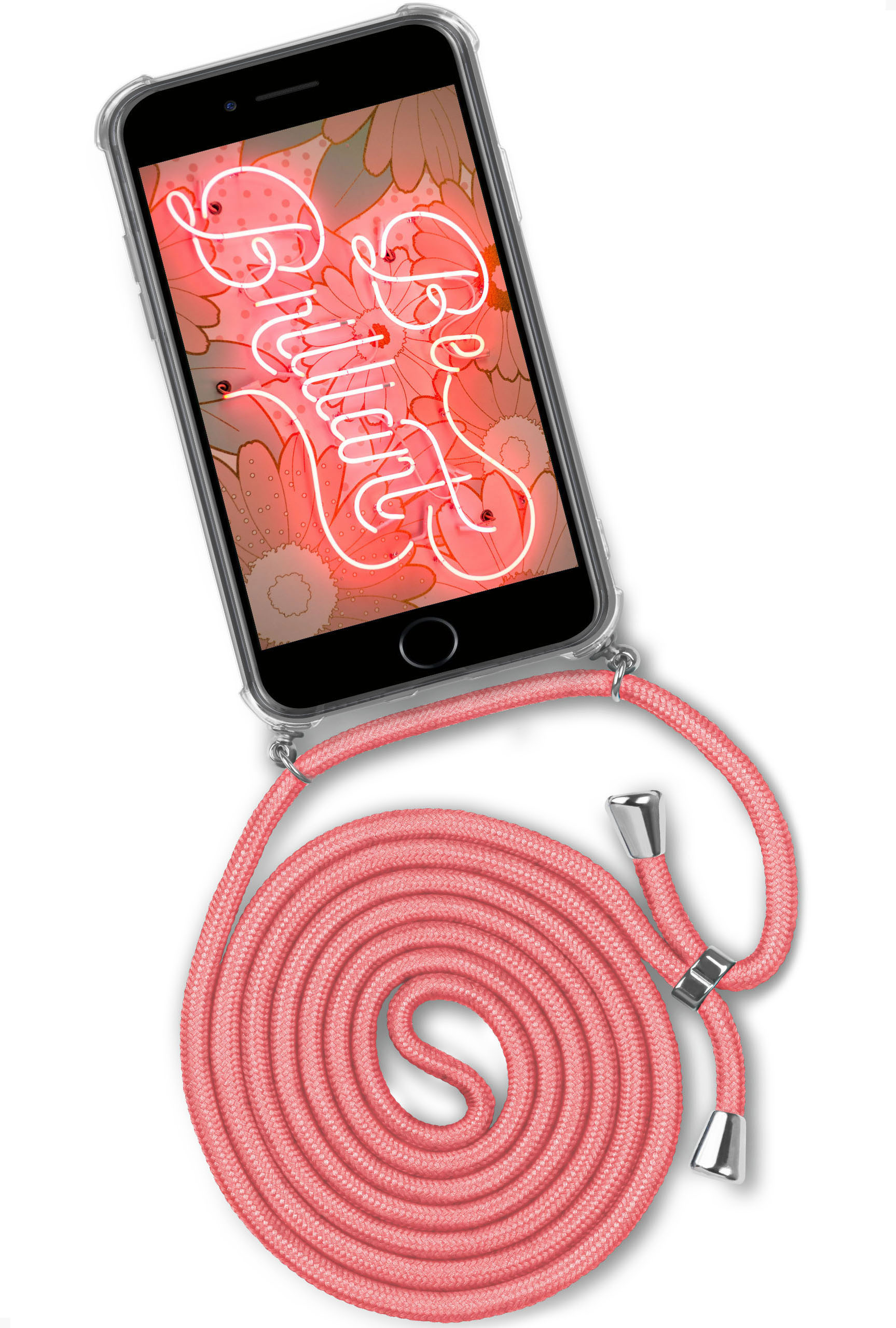 (Silber) Flamingo Plus Plus, Kooky iPhone Backcover, / Twist iPhone 8 7 Apple, Case, ONEFLOW