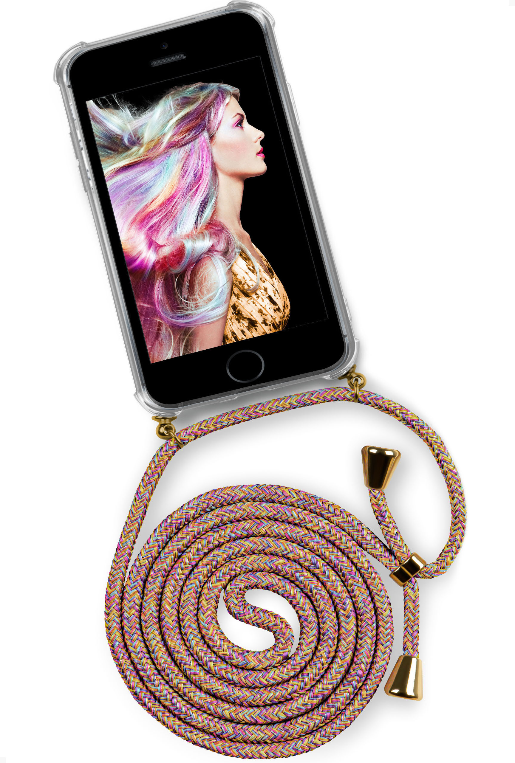 / / SE (Gold) (2016), 5s Twist iPhone 5 Case, Rainbow ONEFLOW Backcover, Apple, Sunny