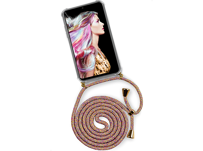 ONEFLOW Twist Case, Backcover, Huawei, P30 Lite/P30 Lite New, Sunny Rainbow (Gold)